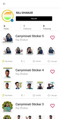 Carryminati Stickers For WA android App screenshot 1