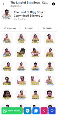 Carryminati Stickers For WA android App screenshot 5